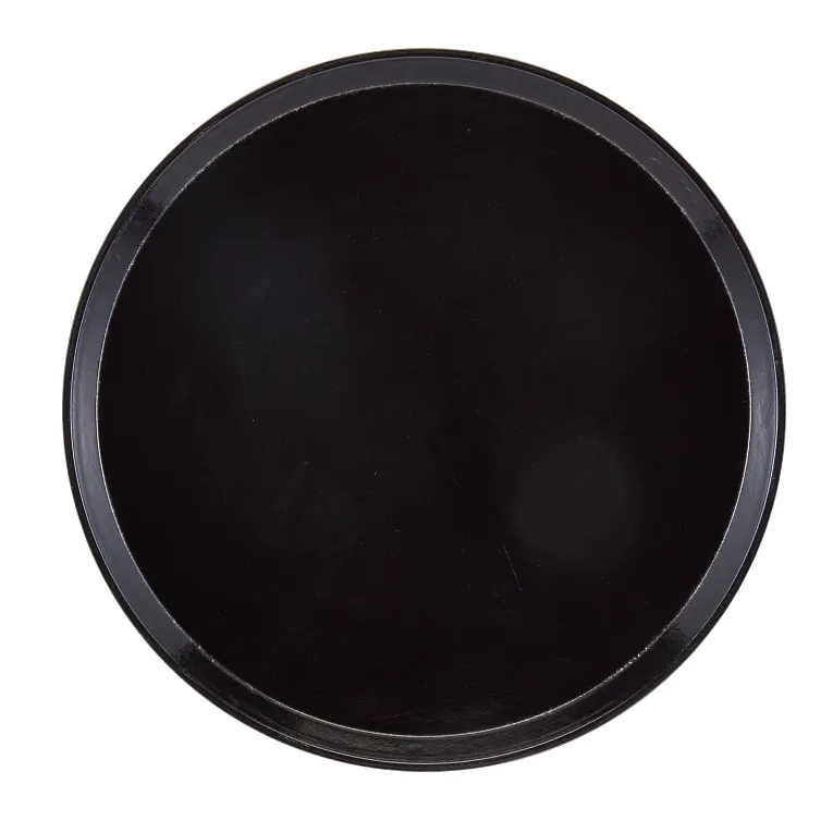 Cambro 1600110 I Camtray Round Tray I 16" (405 mm) I Black I Case of 12