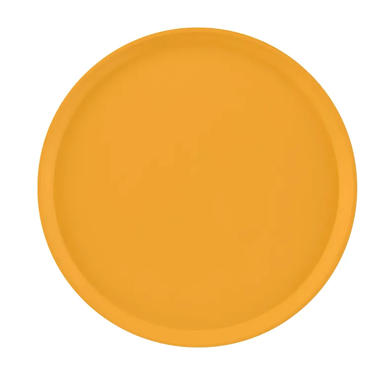 Cambro 1600171 I Camtray Round Tray I 16" (405 mm) I Tuscan Gold I Case of 12