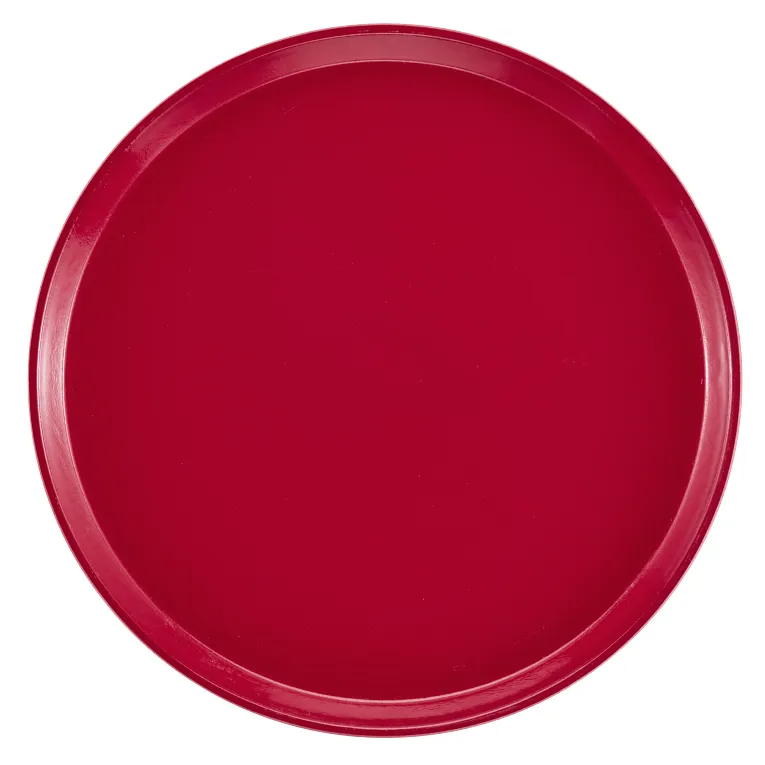 Cambro 1600221 I Camtray Round Tray I 16" (405 mm) I Ever Red I Case of 12