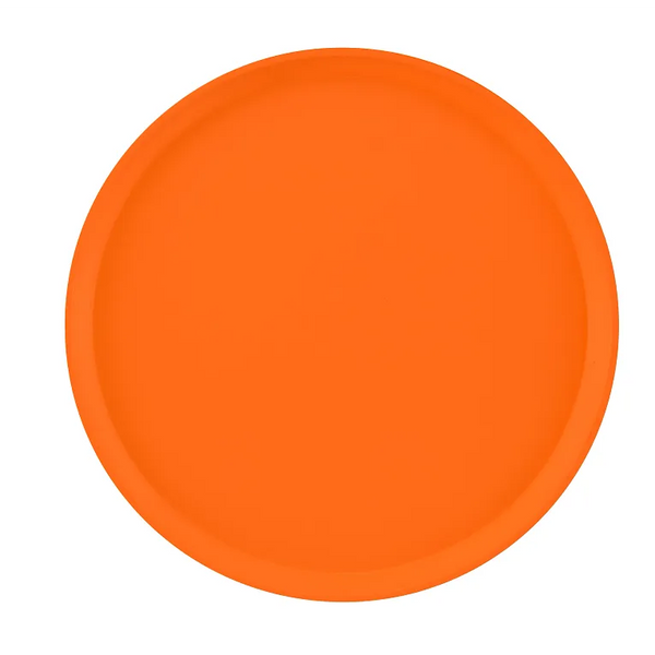 Cambro 1600222 I Camtray Round Tray I 16" (405 mm) I Orange Pizazz I Case of 12