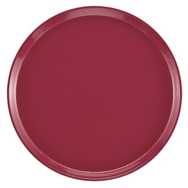 Cambro 1600410 I Camtray Round Tray I 16" (405 mm) I Raspberry Cream I Case of 12