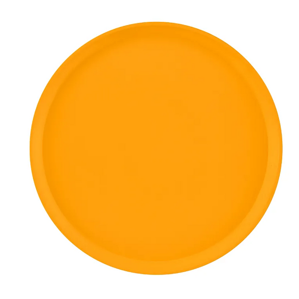 Cambro 1600504 I Camtray Round Tray I 16" (405 mm) I Mustard I Case of 12