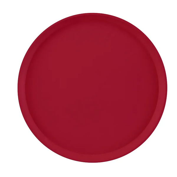 Cambro 1600505 I Camtray Round Tray I 16" (405 mm) I Cherry Red I Case of 12