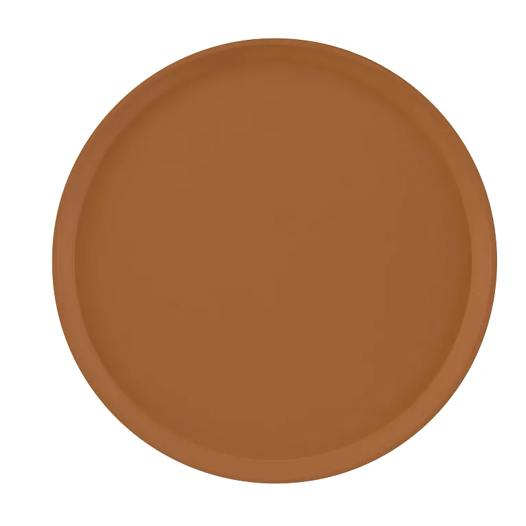 Cambro 1600508 I Camtray Round Tray I 16" (405 mm) I Suede Brown I Case of 12