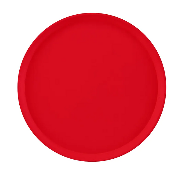 Cambro 1600510 I Camtray Round Tray I 16" (405 mm) I Signal Red I Case of 12