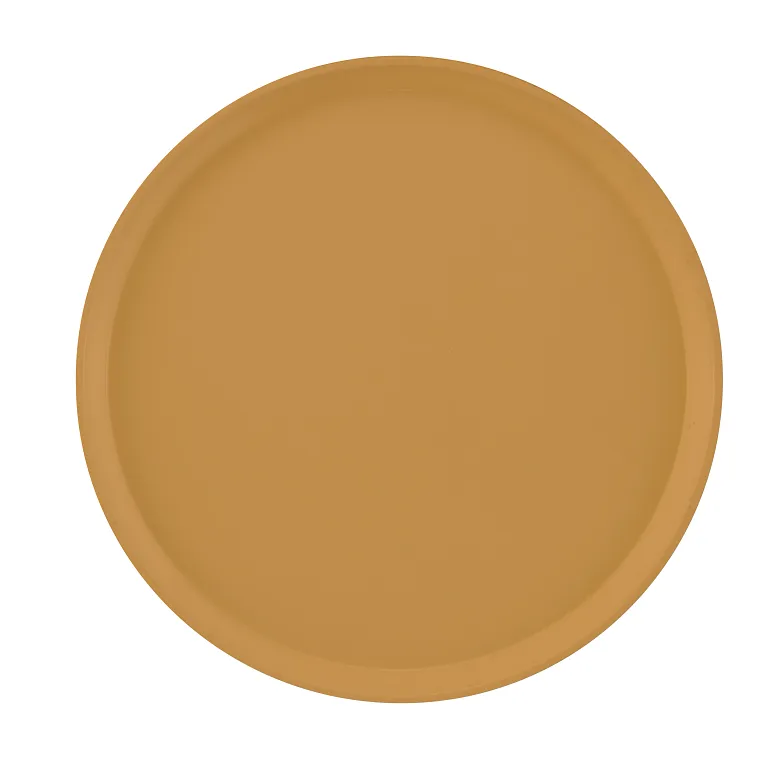 Cambro 1600514 I Camtray Round Tray I 16" (405 mm) I Earthen Gold I Case of 12