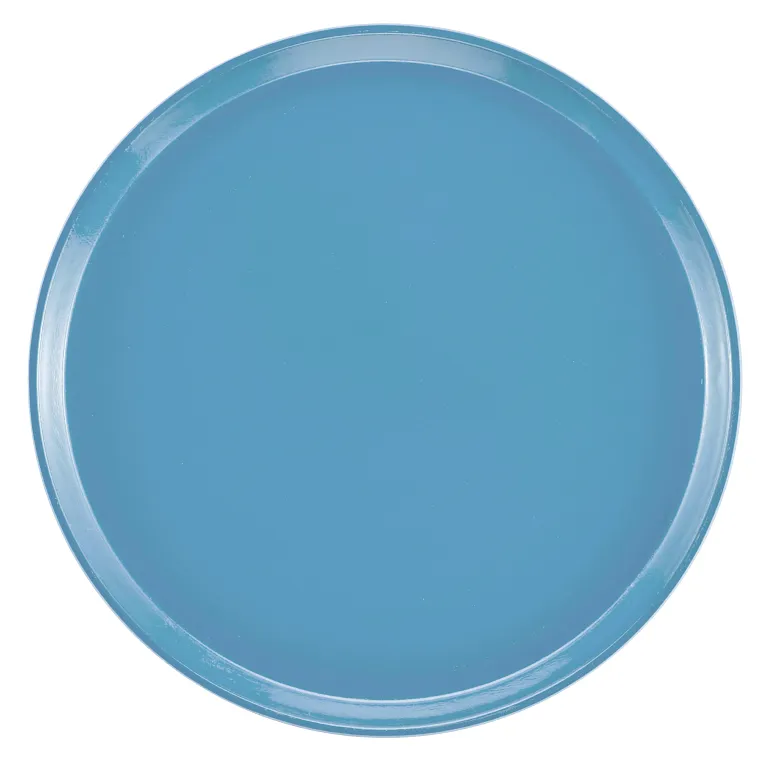 Cambro 1600518 I Camtray Round Tray I 16" (405 mm) I Robin Egg Blue I Case of 12