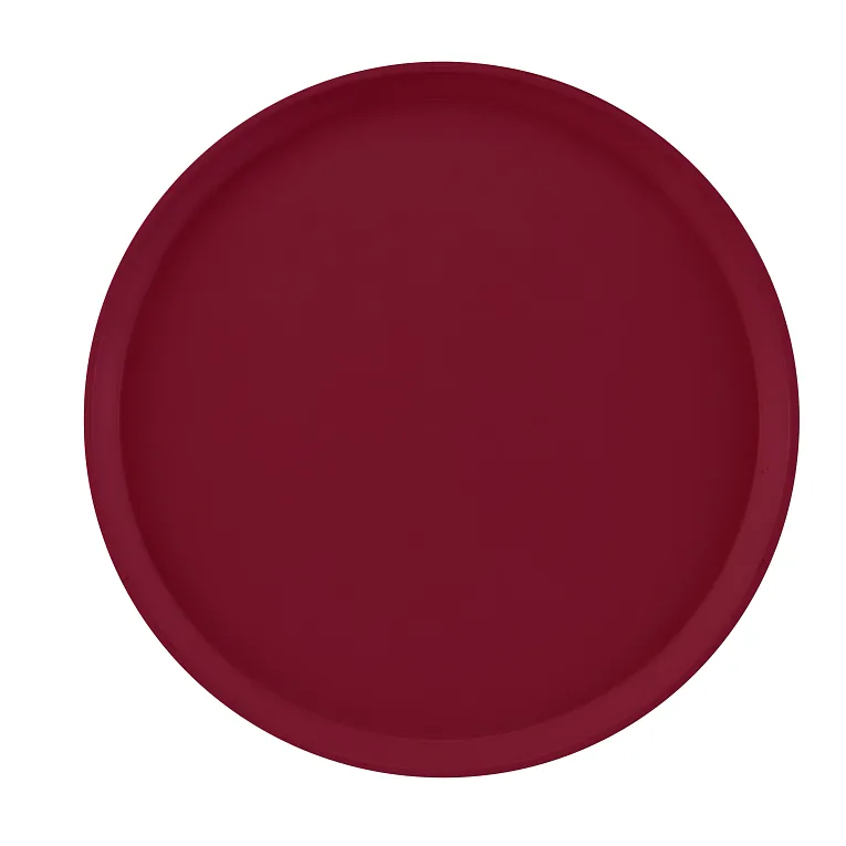 Cambro 1600522 I Camtray Round Tray I 16" (405 mm) I Burgundy Wine I Case of 12
