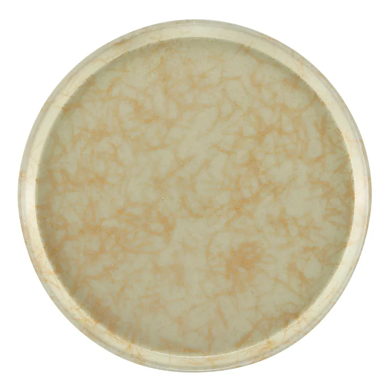 Cambro 1600526 I Camtray Round Tray I 16" (405 mm) I Galaxy Antique Parchment Gold I Case of 12