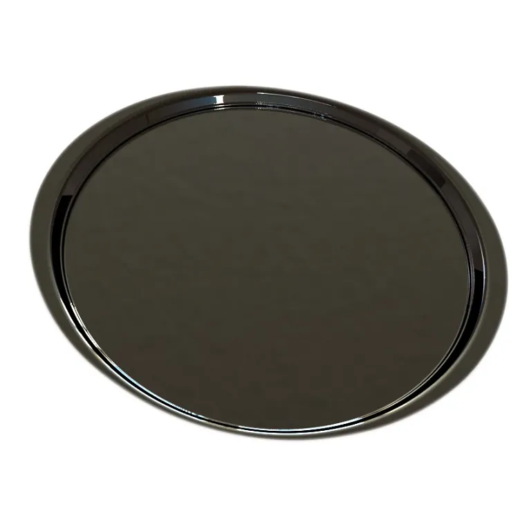Cambro 1600ET110 I EpicTread Round Trays I 43.7 cm I Black I Case of 12