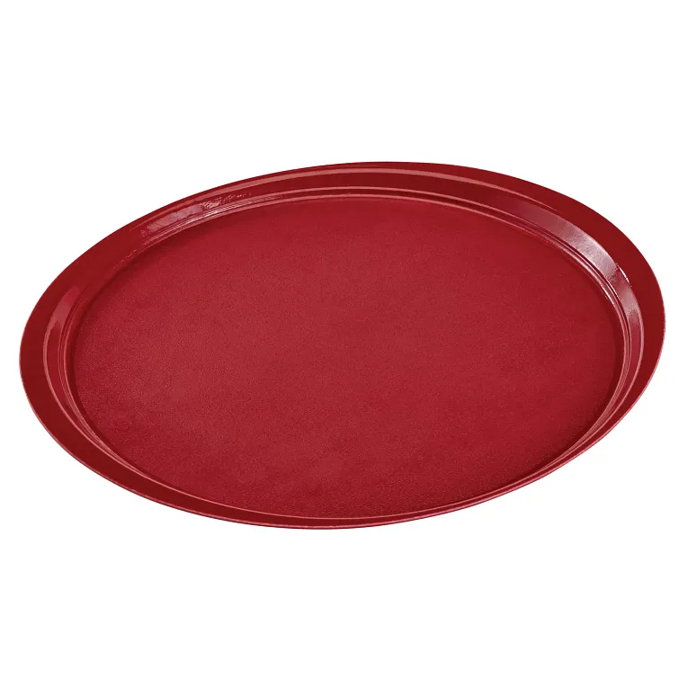 Cambro 1600ET207 I EpicTread Round Trays I 43.7 cm I Dark Burgundy Wine I Case of 12