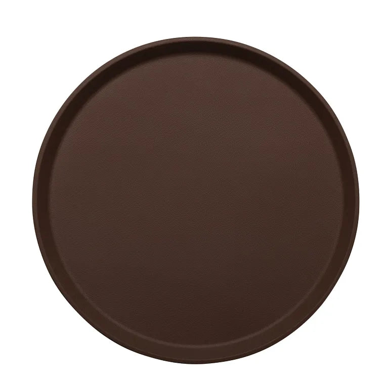 Cambro 1600TL138 I Treadlite Round Trays I 16" (40.5 cm) I Tavern Tan I Case of 12