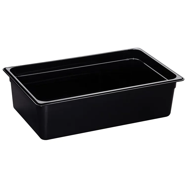 Cambro 16HP110 I GN 1/1 H-Pan High Heat Food Pans 150 mm Deep I 19.5L I Black I Case of 6