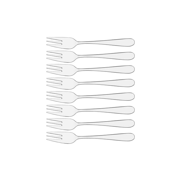 Tablekraft Luxor Cake Fork Set 8pc 18/0 148mm