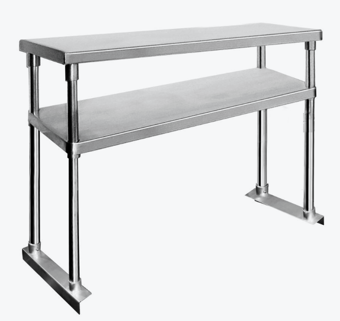 F.E.D 1800-WBO2 I 2 Tier I Stainless Steel I Overshelf for Workbench I Stainless Steel Overshelf
