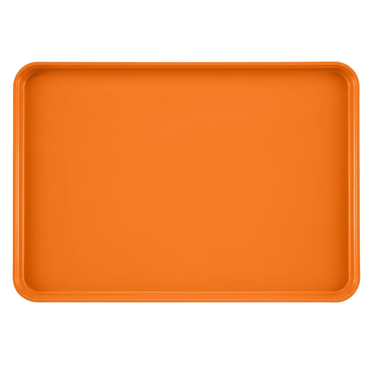Cambro 1826222 I Camtray Rectangular Tray I 455x655mm I Orange Pizazz I Case of 6