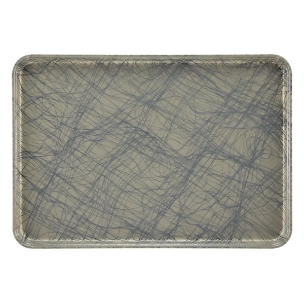 Cambro 1826277 I Camtray Rectangular Tray I 455x655mm I Swirl Gray I Case of 6