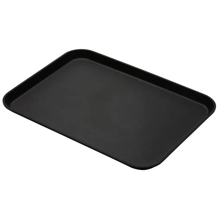Cambro 3253CT110 I Camtread Rectangular Trays I 32.5 x 53 cm I Black I Case of 12