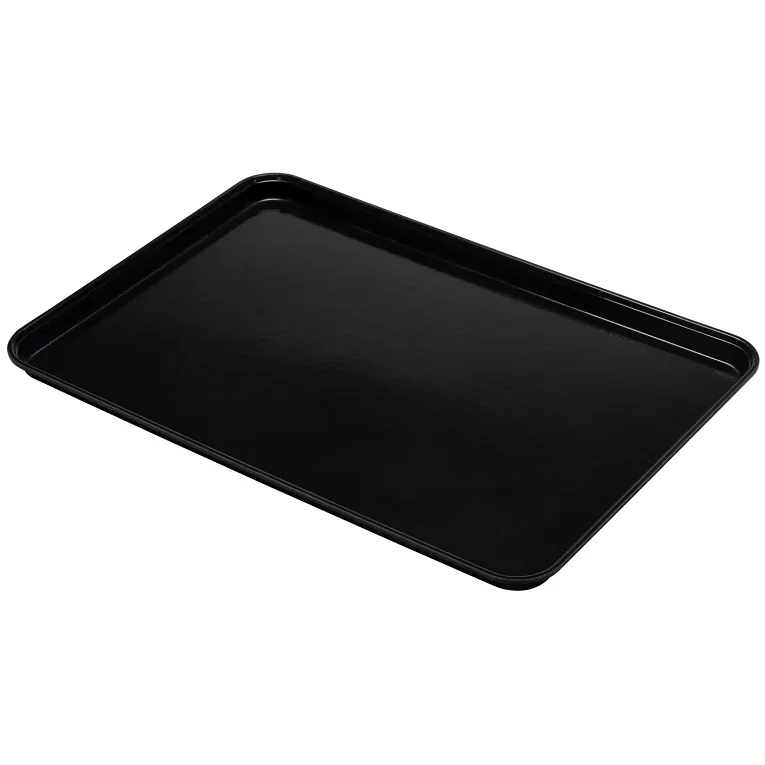 Cambro 1826MT110 I Market Tray – Fits with all 18" x 26" covers I Black I Case of 6