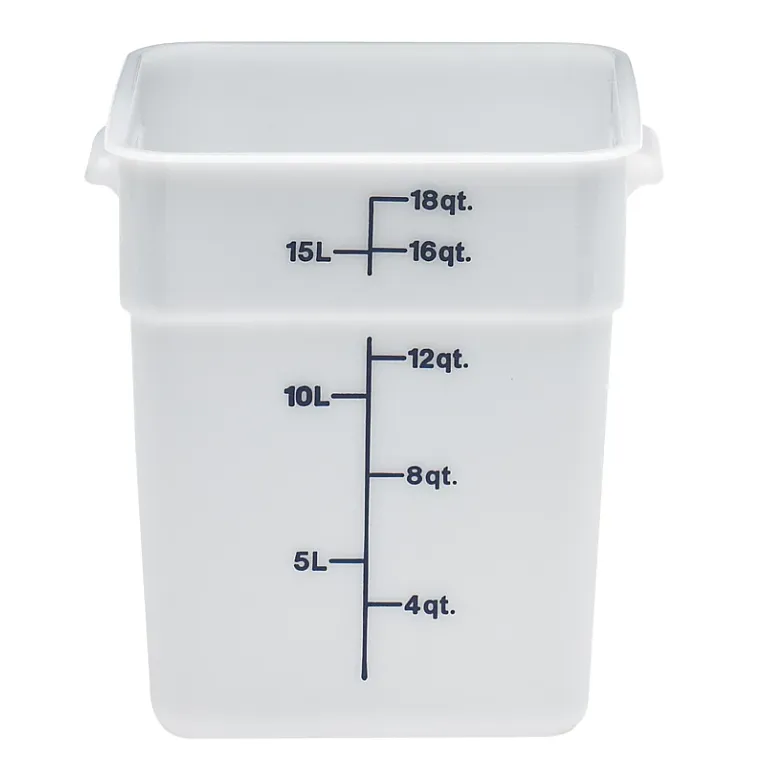 Cambro 18SFSP I Camwear Polyethylene Containers - 17.2 L I Case of 6