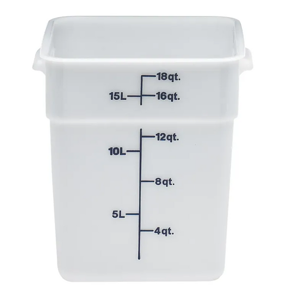 Cambro 18SFSP I Camwear Polyethylene Containers - 17.2 L I Case of 6
