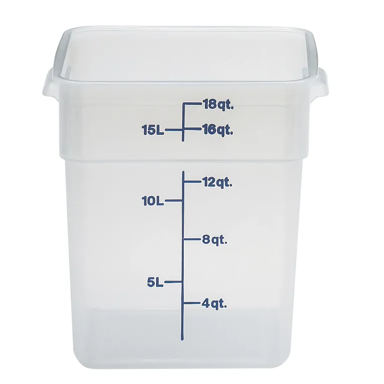 Cambro 18SFSPP I Camwear Translucent Polypropylene Containers - 17.2 L I Case of 6