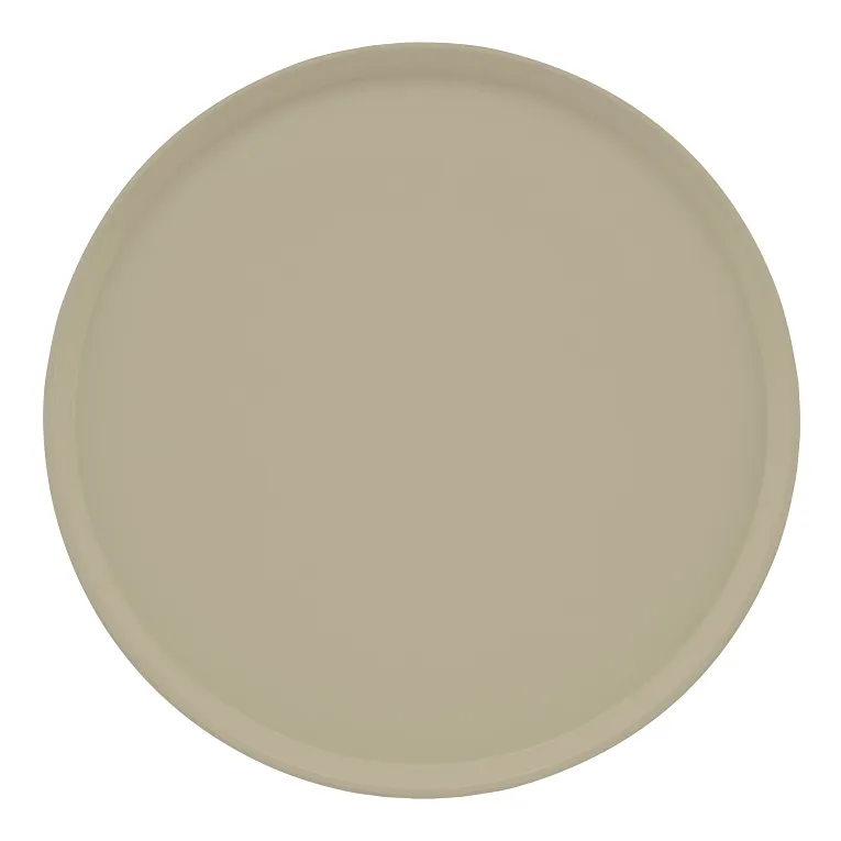Cambro 1950104 I Camtray Round Tray I 19 1/2" (495 mm) Low Profile I Desert Tan I Case of 12