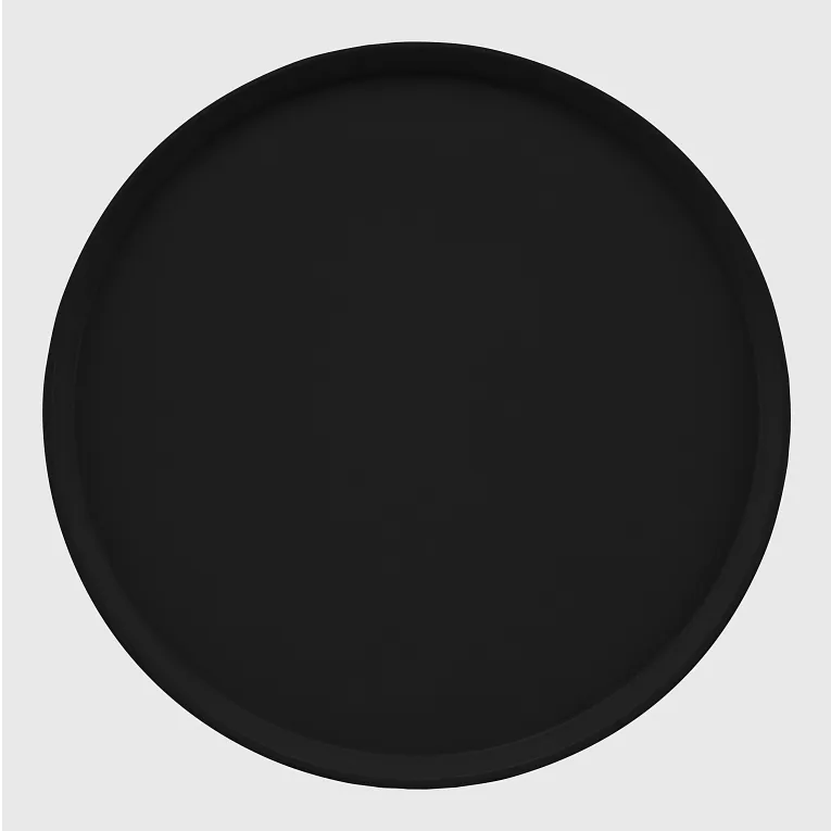Cambro 1950110 I Camtray Round Tray I 19 1/2" (495 mm) Low Profile I Black I Case of 12