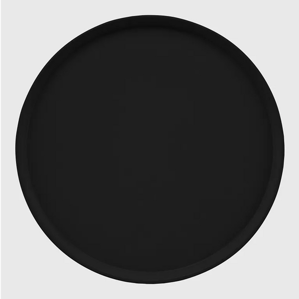 Cambro 1950110 I Camtray Round Tray I 19 1/2" (495 mm) Low Profile I Black I Case of 12
