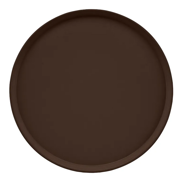 Cambro 1950116 I Camtray Round Tray I 19 1/2" (495 mm) Low Profile I Brazil Brown I Case of 12