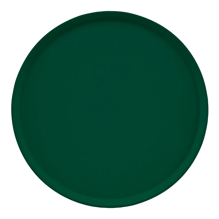 Cambro 1950119 I Camtray Round Tray I 19 1/2" (495 mm) Low Profile I Sherwood Green I Case of 12