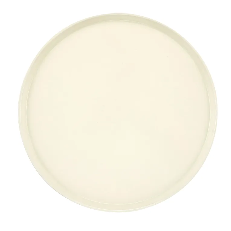 Cambro 1950148 I Camtray Round Tray I 19 1/2" (495 mm) Low Profile I White I Case of 12