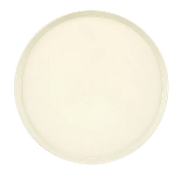 Cambro 1950148 I Camtray Round Tray I 19 1/2" (495 mm) Low Profile I White I Case of 12
