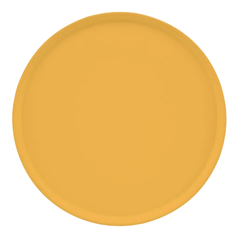 Cambro 1950171 I Camtray Round Tray I 19 1/2" (495 mm) Low Profile I Tuscan Gold I Case of 12