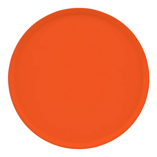 Cambro 1950220 I Camtray Round Tray I 19 1/2" (495 mm) Low Profile I Citrus Orange I Case of 12