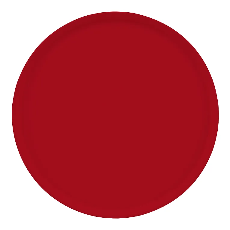 Cambro 1950221 I Camtray Round Tray I 19 1/2" (495 mm) Low Profile I Ever Red I Case of 12