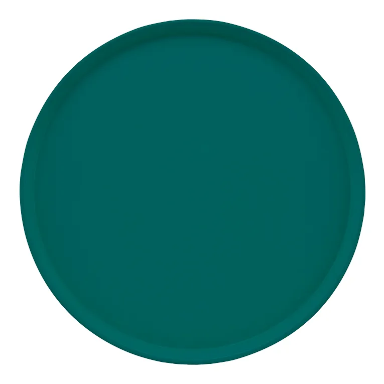 Cambro 1950414 I Camtray Round Tray I 19 1/2" (495 mm) Low Profile I Teal I Case of 12