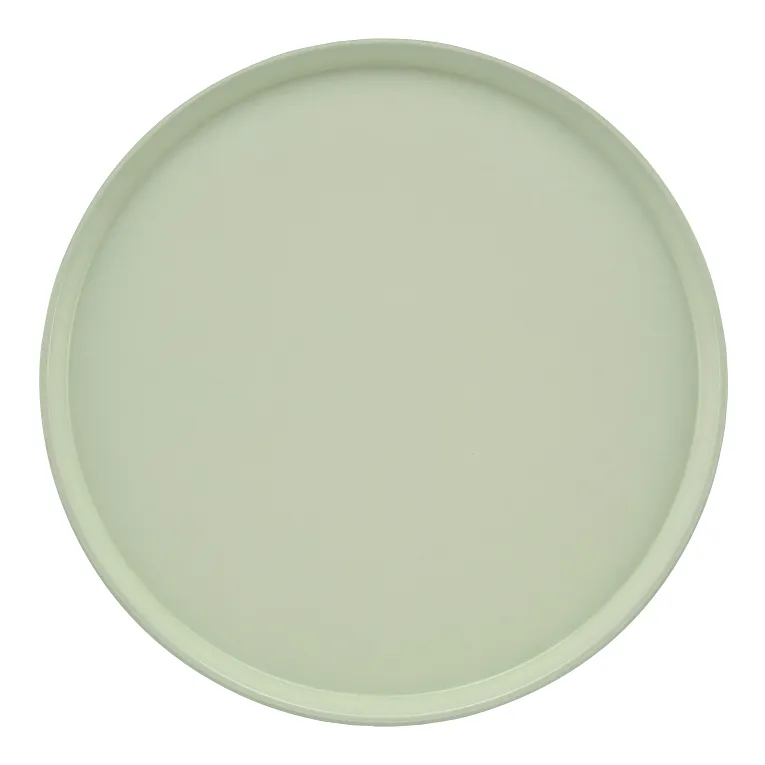 Cambro 1950429 I Camtray Round Tray I 19 1/2" (495 mm) Low Profile I Key Lime I Case of 12