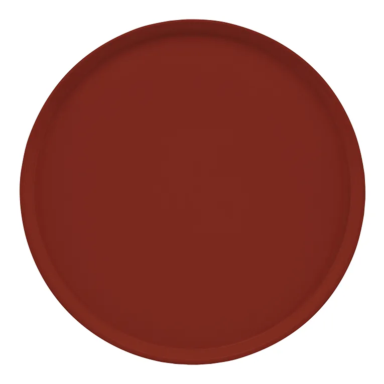 Cambro 1950501 I Camtray Round Tray I 19 1/2" (495 mm) Low Profile I Real Rust I Case of 12