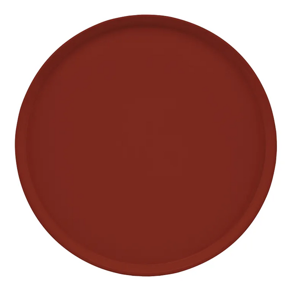 Cambro 1950501 I Camtray Round Tray I 19 1/2" (495 mm) Low Profile I Real Rust I Case of 12