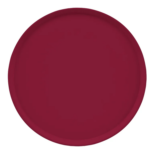Cambro 1950505 I Camtray Round Tray I 19 1/2" (495 mm) Low Profile I Cherry Red I Case of 12