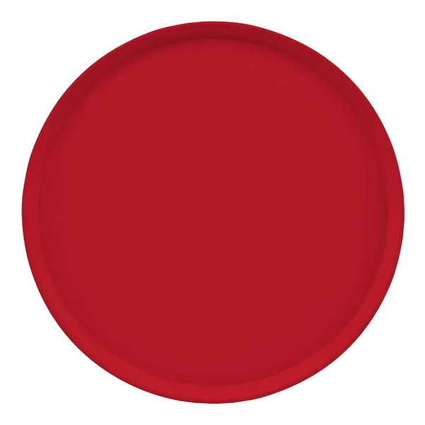 Cambro 1950510 I Camtray Round Tray I 19 1/2" (495 mm) Low Profile I Signal Red I Case of 12