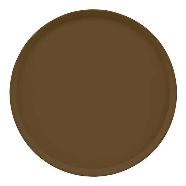 Cambro 1950513 I Camtray Round Tray I 19 1/2" (495 mm) Low Profile I Bayleaf Brown I Case of 12
