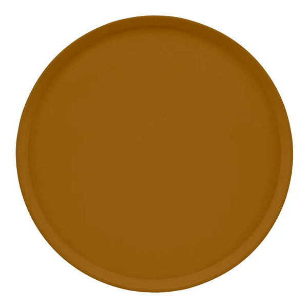 Cambro 1950514 I Camtray Round Tray I 19 1/2" (495 mm) Low Profile I Earthen Gold I Case of 12