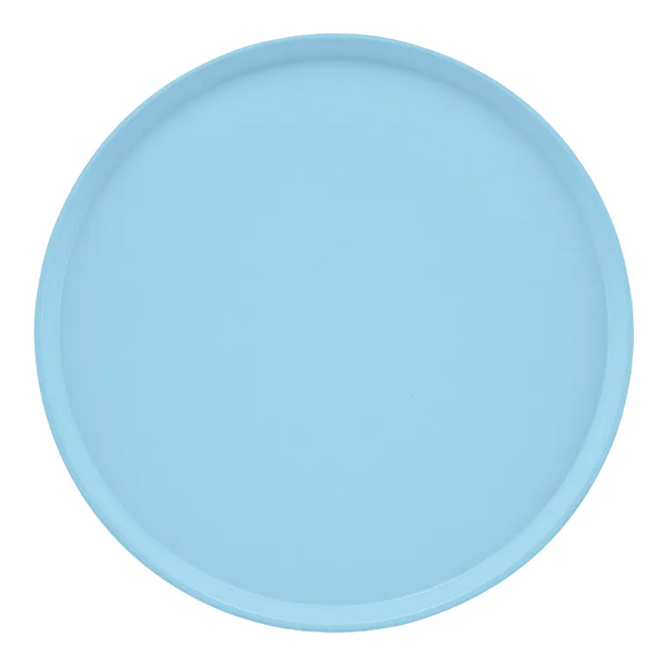 Cambro 1950518 I Camtray Round Tray I 19 1/2" (495 mm) Low Profile I Robin Egg Blue I Case of 12