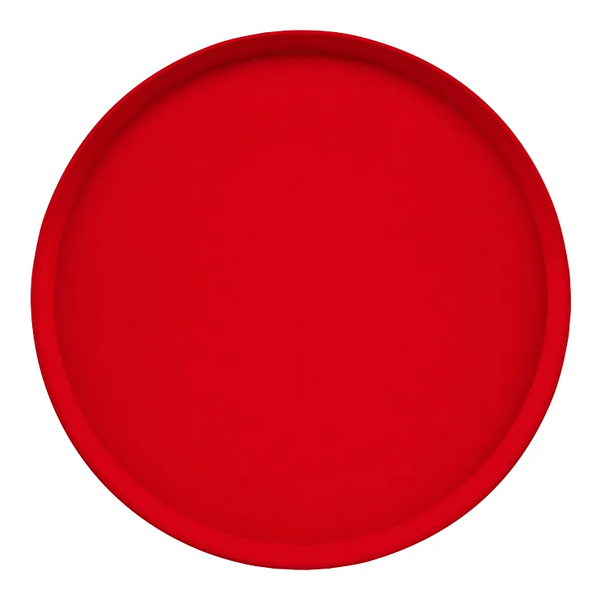 Cambro 1950521 I Camtray Round Tray I 19 1/2" (495 mm) Low Profile I Cambro Red I Case of 12