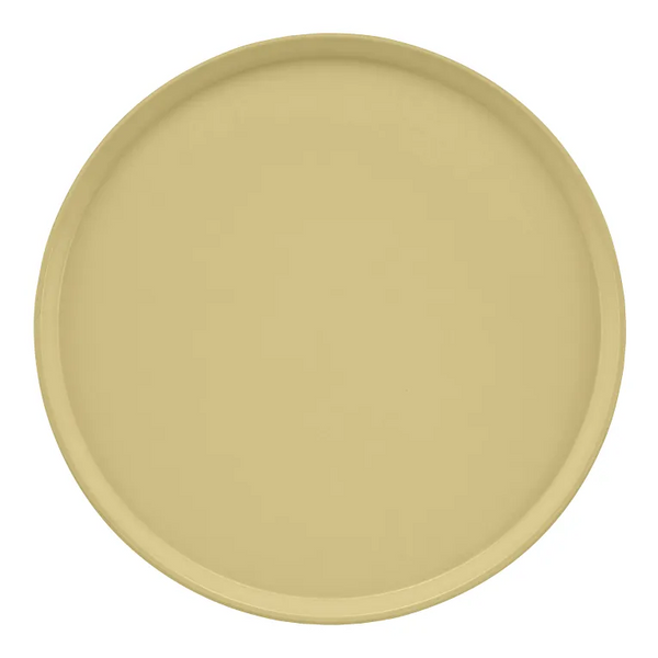 Cambro 1950536 I Camtray Round Tray I 19 1/2" (495 mm) Low Profile I Lemon Chiffon I Case of 12