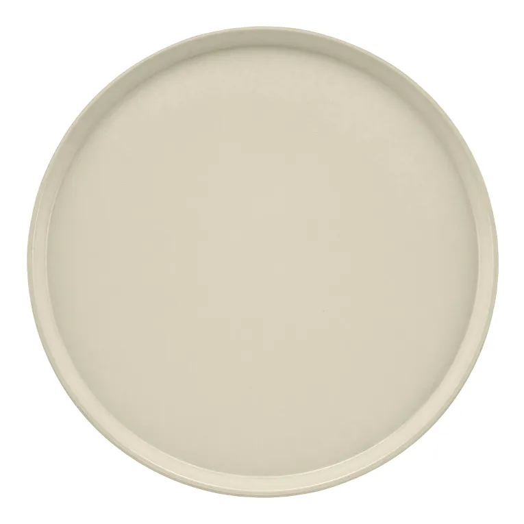 Cambro 1950538 I Camtray Round Tray I 19 1/2" (495 mm) Low Profile I Cottage White I Case of 12