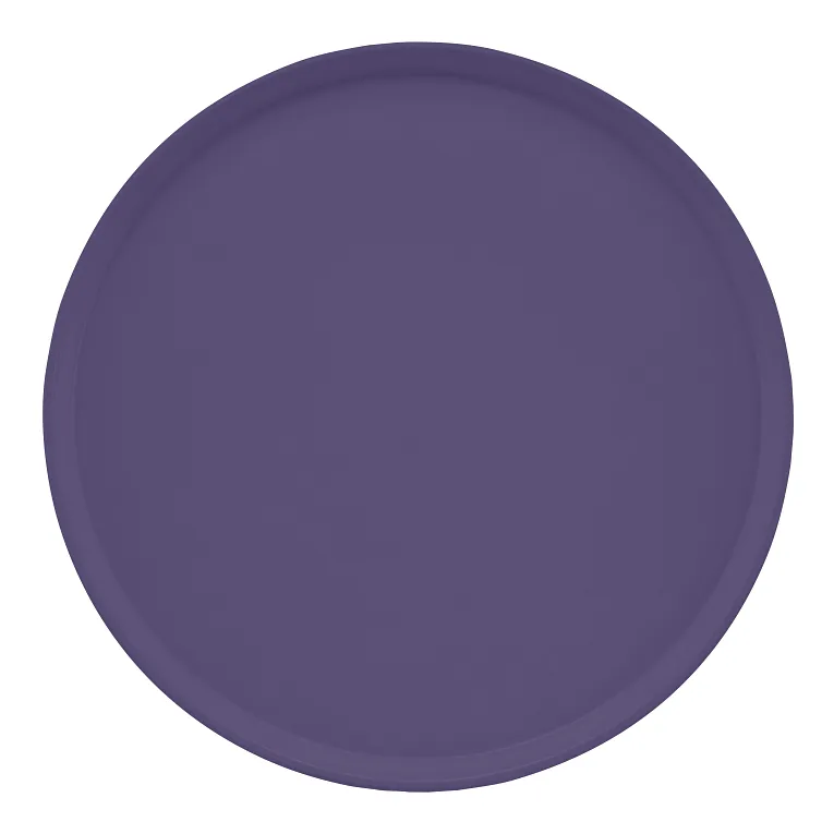 Cambro 1950551 I Camtray Round Tray I 19 1/2" (495 mm) Low Profile I Grape I Case of 12