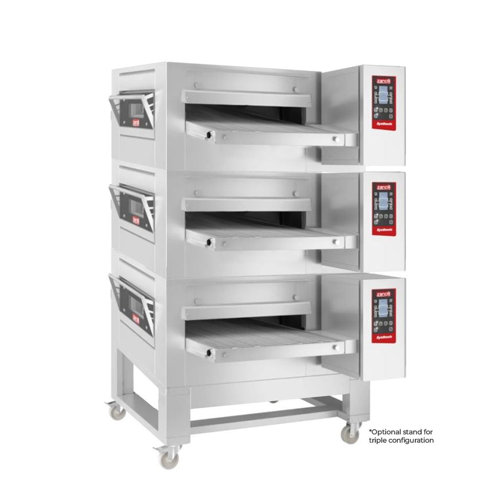 Zanolli 1SV4404C-3 Synthesis 26 Inch Gas Impingment Conveyor Oven Triple Stack Configuration